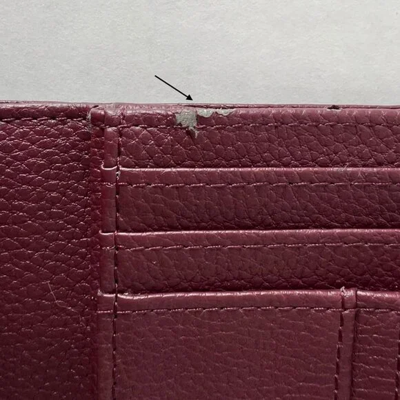 Giani Bernini Women's Wallet, Burgundy, Soft Leather, Pebble Texture, VGC! - Picture 9 of 12